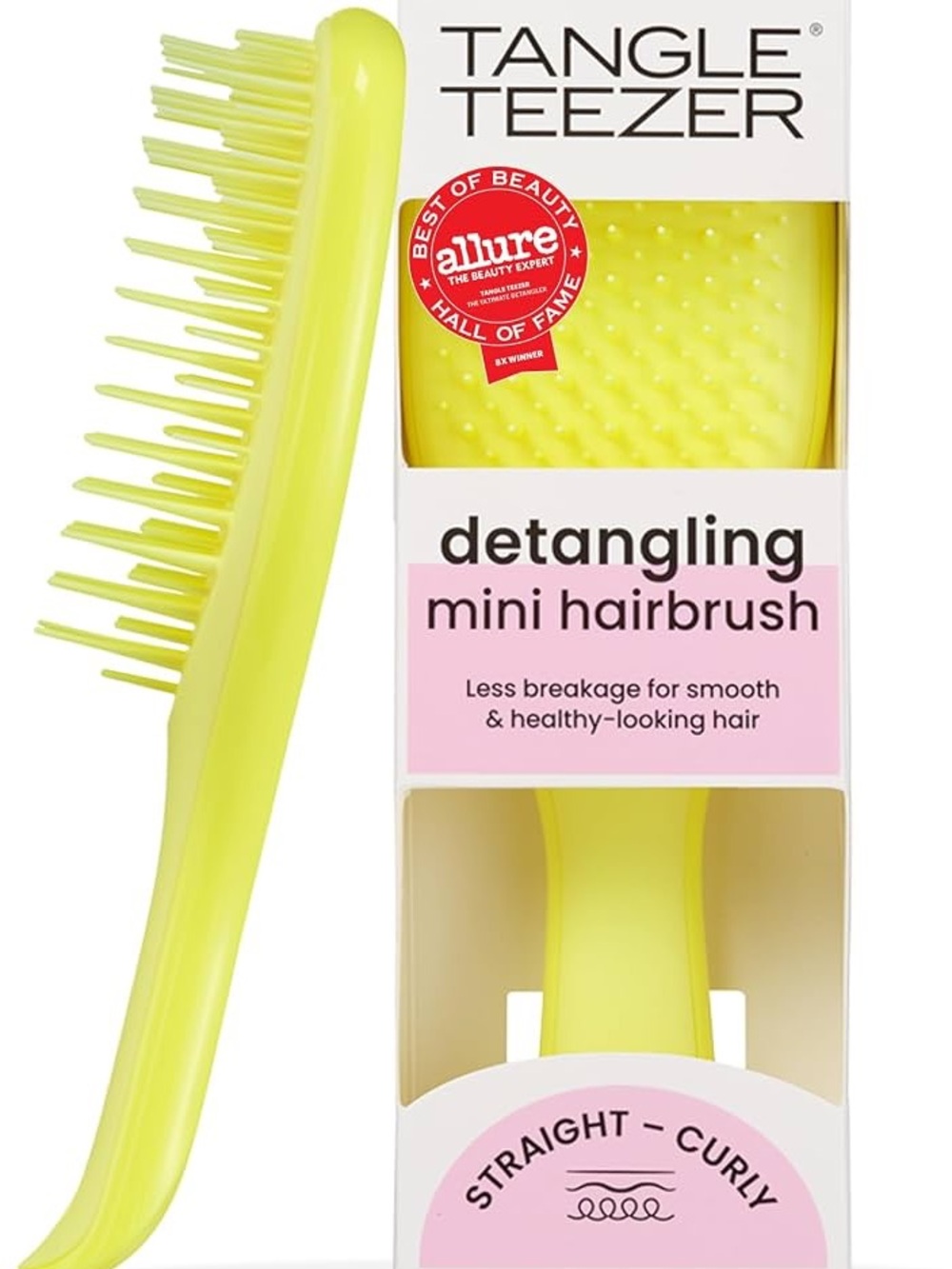 Tangle Teezer Detangling Mini Hairbrush — Bright Yellow